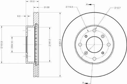 Remy RAD2364C - Спирачен диск vvparts.bg