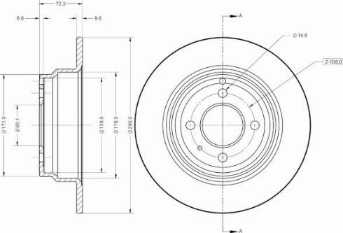 Remy RAD2363C - Спирачен диск vvparts.bg