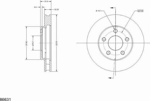 Remy RAD2309C - Спирачен диск vvparts.bg