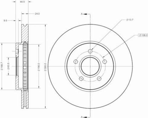 Remy RAD2307C - Спирачен диск vvparts.bg