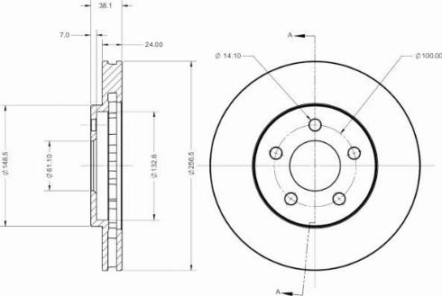 Remy RAD2333C - Спирачен диск vvparts.bg