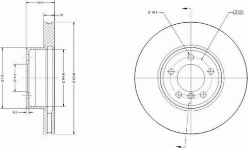 Remy RAD2327C - Спирачен диск vvparts.bg