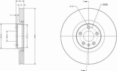 Remy RAD2244C - Спирачен диск vvparts.bg