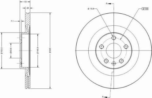 Remy RAD2243C - Спирачен диск vvparts.bg