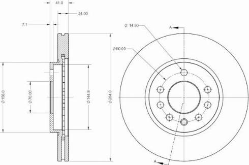 Remy RAD2261C - Спирачен диск vvparts.bg