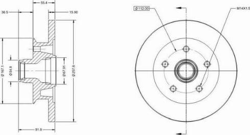 Remy RAD2268C - Спирачен диск vvparts.bg