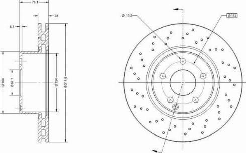 Remy RAD2283C - Спирачен диск vvparts.bg