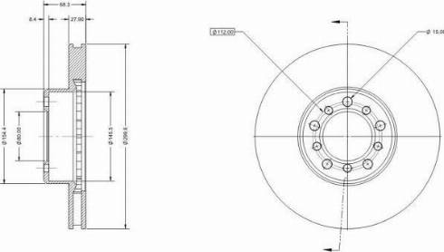 Remy RAD2282C - Спирачен диск vvparts.bg