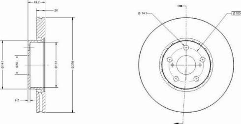 Remy RAD2287C - Спирачен диск vvparts.bg