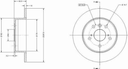 Remy RAD2225C - Спирачен диск vvparts.bg