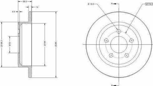 Remy RAD2227C - Спирачен диск vvparts.bg