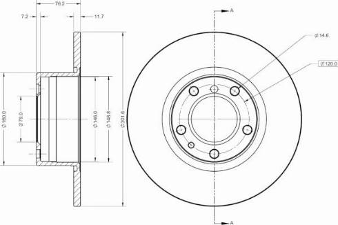 Remy RAD2277C - Спирачен диск vvparts.bg