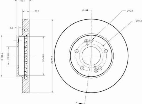 Remy RAD2764C - Спирачен диск vvparts.bg