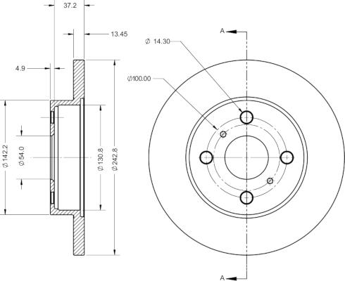 Remy RAD2763C - Спирачен диск vvparts.bg