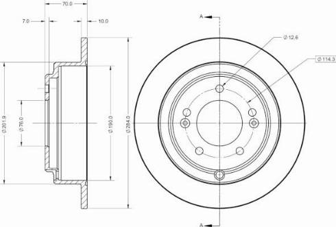 Remy RAD2762C - Спирачен диск vvparts.bg