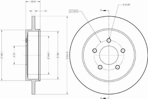 Remy RAD2737C - Спирачен диск vvparts.bg