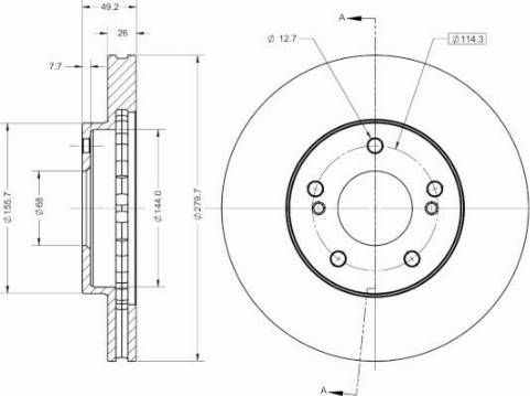 Remy RAD2721C - Спирачен диск vvparts.bg