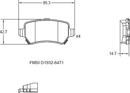 Remy RAP1015 - Комплект спирачно феродо, дискови спирачки vvparts.bg