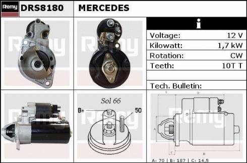 Remy RAS39291 - Стартер vvparts.bg