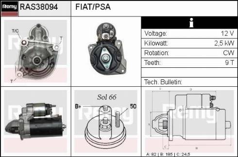 Remy RAS38094 - Стартер vvparts.bg