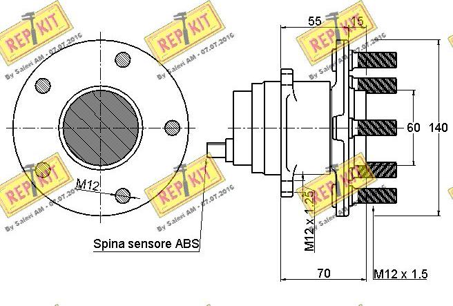 REPKIT RKB2610 - Комплект колесен лагер vvparts.bg