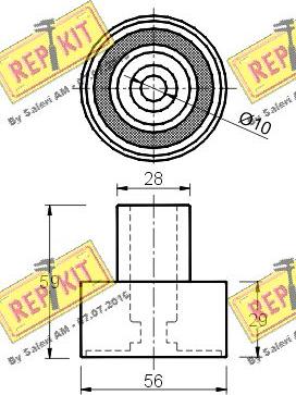 REPKIT RKT1958 - Паразитна / водеща ролка, зъбен ремък vvparts.bg