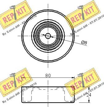 REPKIT RKT1467 - Паразитна / водеща ролка, пистов ремък vvparts.bg