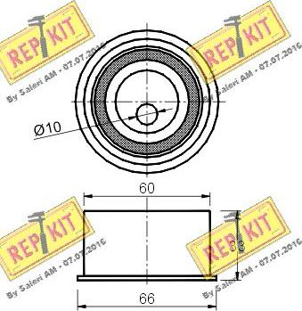 REPKIT RKT1409 - Обтяжна ролка, ангренаж vvparts.bg