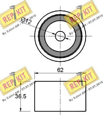 REPKIT RKT1403 - Паразитна / водеща ролка, зъбен ремък vvparts.bg