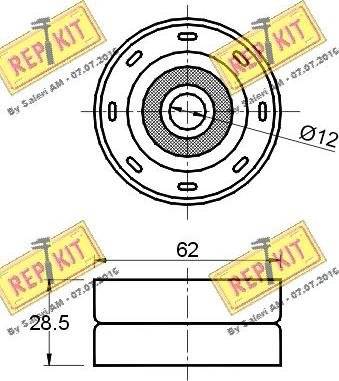 REPKIT RKT1439 - Паразитна / водеща ролка, зъбен ремък vvparts.bg