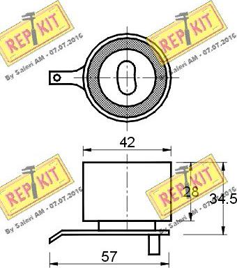 REPKIT RKT1435 - Обтяжна ролка, ангренаж vvparts.bg