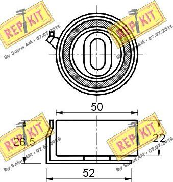 REPKIT RKT1422 - Обтяжна ролка, ангренаж vvparts.bg