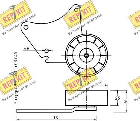 REPKIT RKT1591 - Ремъчен обтегач, пистов ремък vvparts.bg