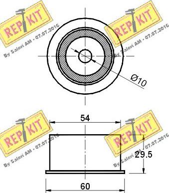 REPKIT RKT1544 - Паразитна / водеща ролка, зъбен ремък vvparts.bg