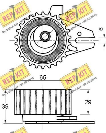 REPKIT RKT1500 - Обтяжна ролка, ангренаж vvparts.bg