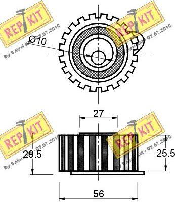 REPKIT RKT1502 - Паразитна / водеща ролка, зъбен ремък vvparts.bg