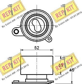 REPKIT RKT1585 - Обтяжна ролка, ангренаж vvparts.bg