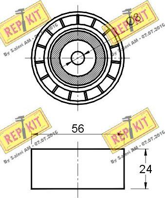 REPKIT RKT1675 - Паразитна / водеща ролка, пистов ремък vvparts.bg