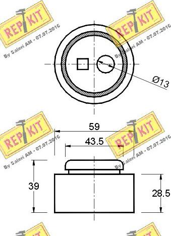 REPKIT RKT1091 - Обтяжна ролка, ангренаж vvparts.bg