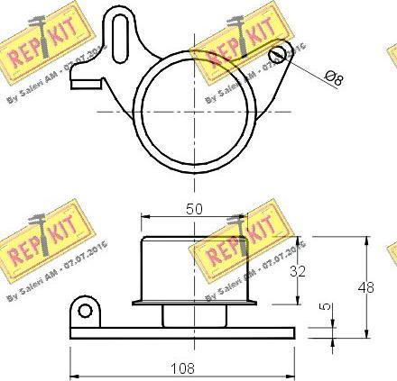 REPKIT RKT1020 - Обтяжна ролка, ангренаж vvparts.bg