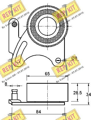 REPKIT RKT1103 - Обтяжна ролка, ангренаж vvparts.bg