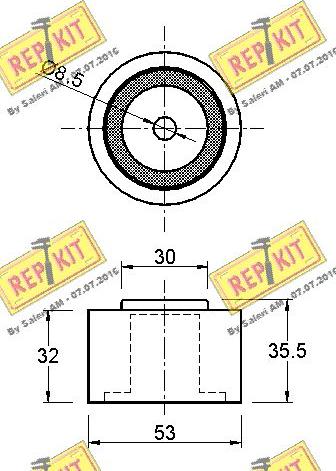 REPKIT RKT1845 - Паразитна / водеща ролка, зъбен ремък vvparts.bg