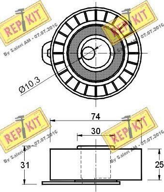 REPKIT RKT1838 - Обтяжна ролка, ангренаж vvparts.bg