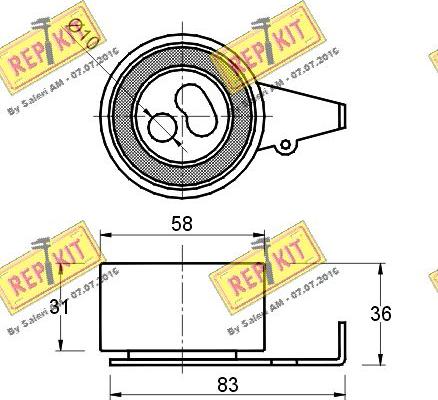 REPKIT RKT1378 - Обтяжна ролка, ангренаж vvparts.bg