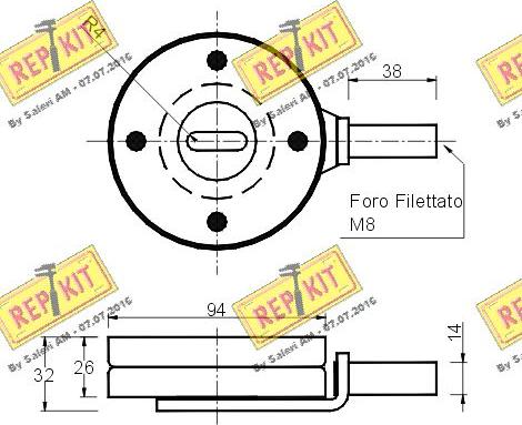 REPKIT RKT1245 - Ремъчен обтегач, пистов ремък vvparts.bg