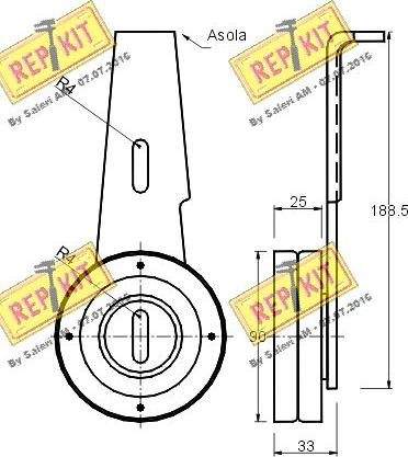 REPKIT RKT1252 - Ремъчен обтегач, пистов ремък vvparts.bg