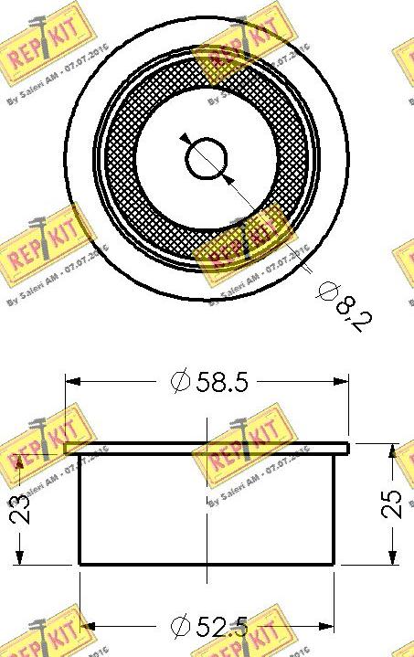 REPKIT RKT1200 - Паразитна / водеща ролка, зъбен ремък vvparts.bg