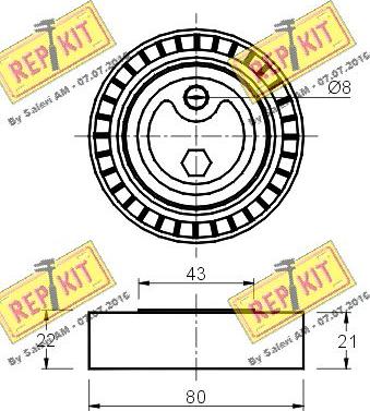 REPKIT RKT1225 - Ремъчен обтегач, пистов ремък vvparts.bg