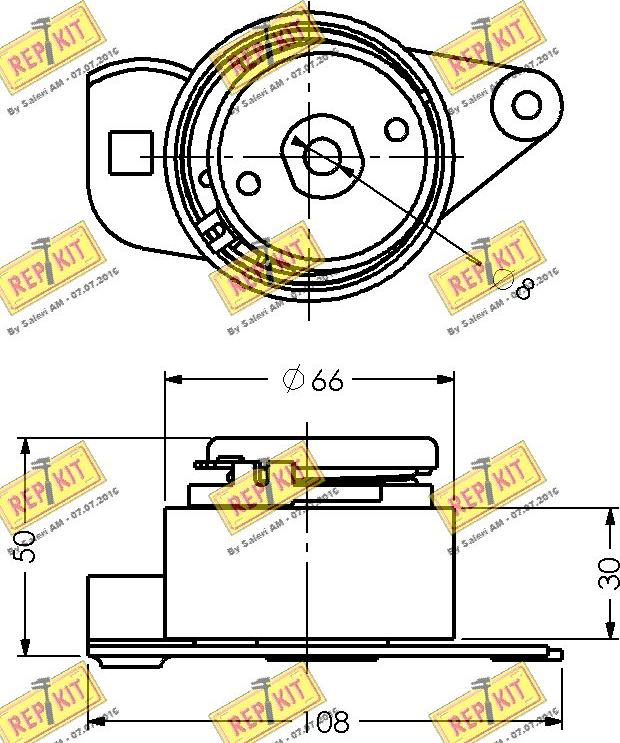 REPKIT RKT1796 - Обтяжна ролка, ангренаж vvparts.bg