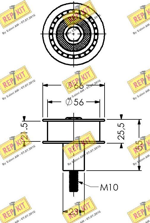 REPKIT RKT1702 - Паразитна / водеща ролка, зъбен ремък vvparts.bg